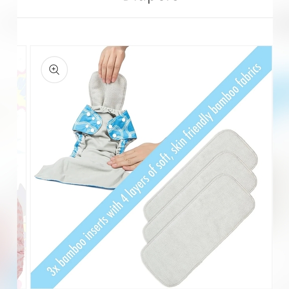 Cloth Diapers Set Bugs Bunny Tasmanian Devil Looney Tunes Adjustable - Picture 3 of 7